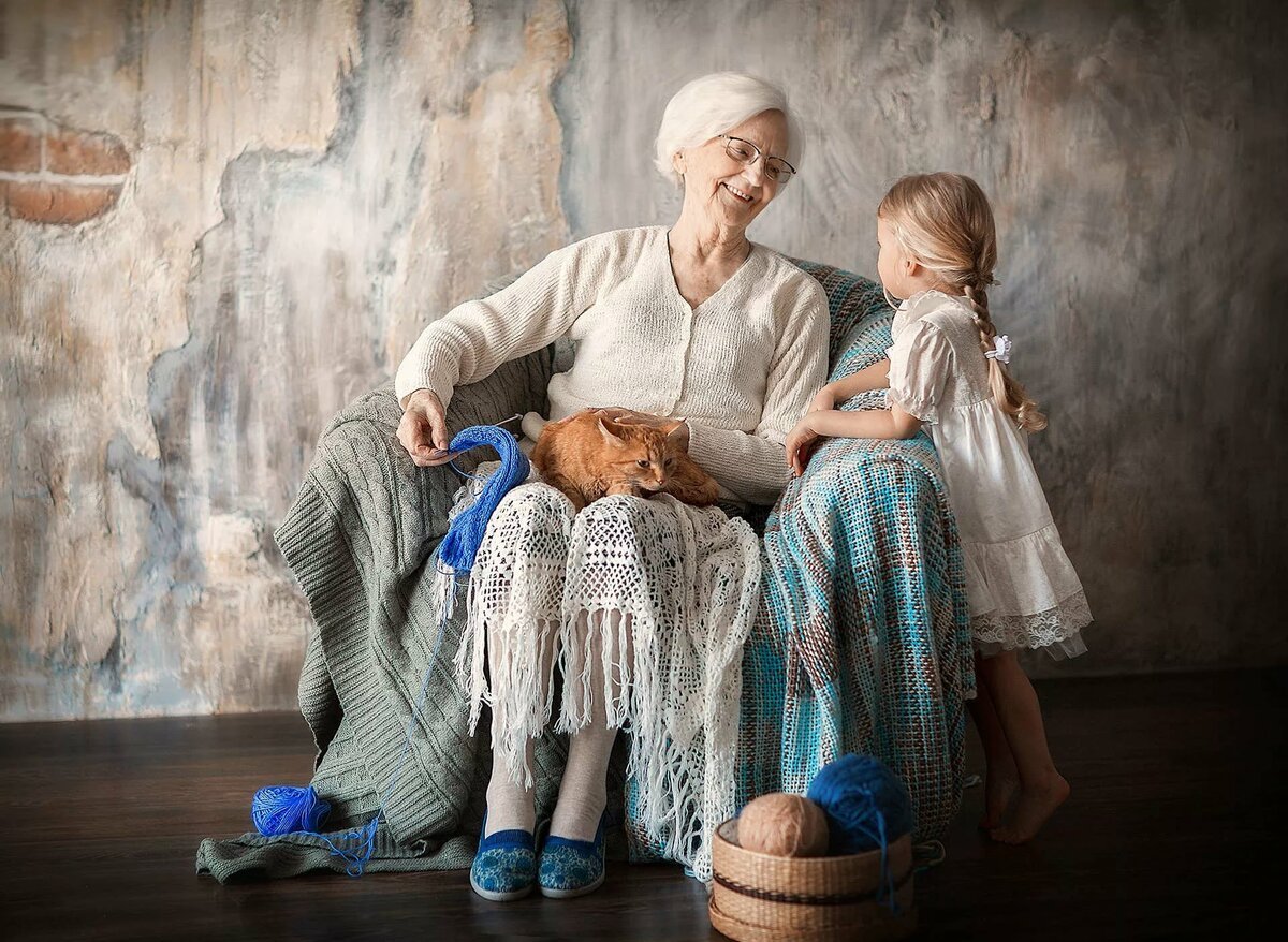 Внучка и ее бабушка с волосатой мандой